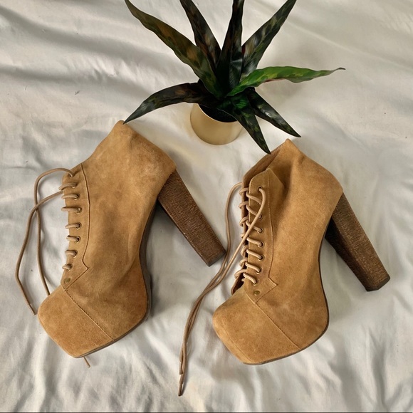 Jeffrey Campbell Shoes - Jeffrey Campbell tan suede booties